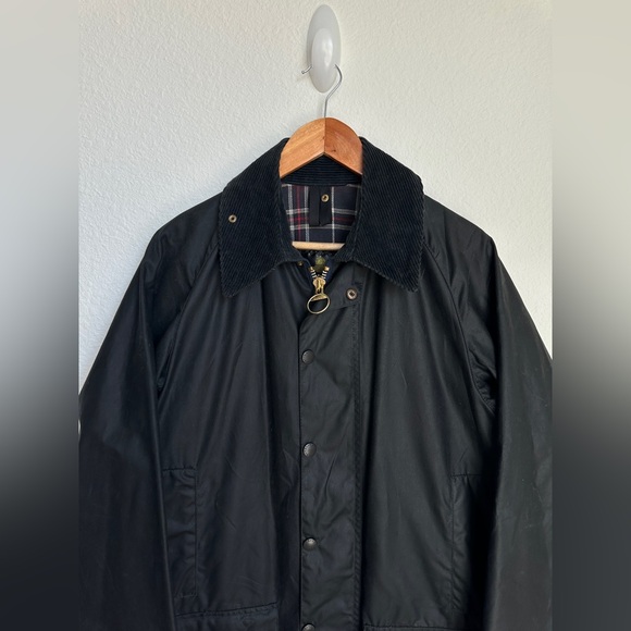 Barbour Beaufort Wax Jacket Black A155 Mens medium - Picture 16 of 16